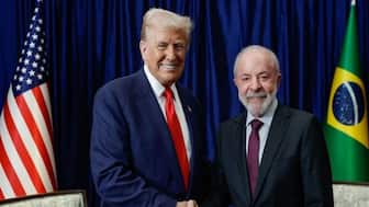 Brazilian President Luiz Inácio Lula da Silva and US President Donald Trump meet at Asean summit in Malaysia