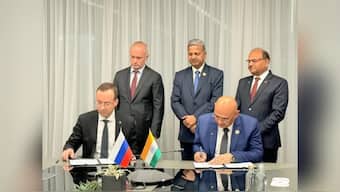 HAL and Russia's Public Joint Stock Company United Aircraft Corporation sign an MoU for production of civil commuter aircraft SJ-100  (X)