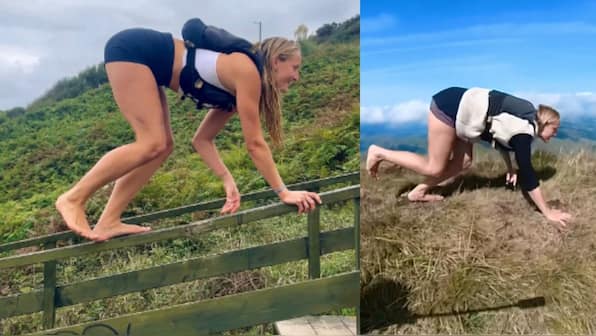 Why a Belgian filmmaker has been walking on all fours for three years