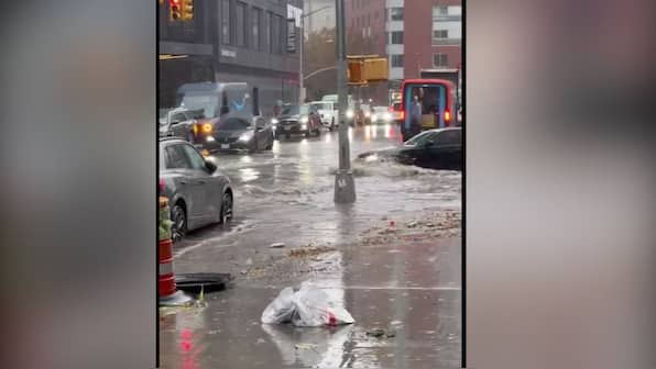 Watch: New York streets and subways submerged, police say 2 die in NYC flooding