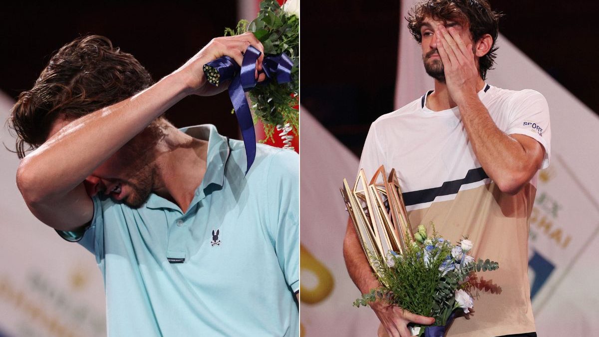 Tearful family moment as World No 204 beats cousin to win historic Shanghai Masters title Tearful family moment as World No 204 beats cousin to win historic Shanghai Masters title