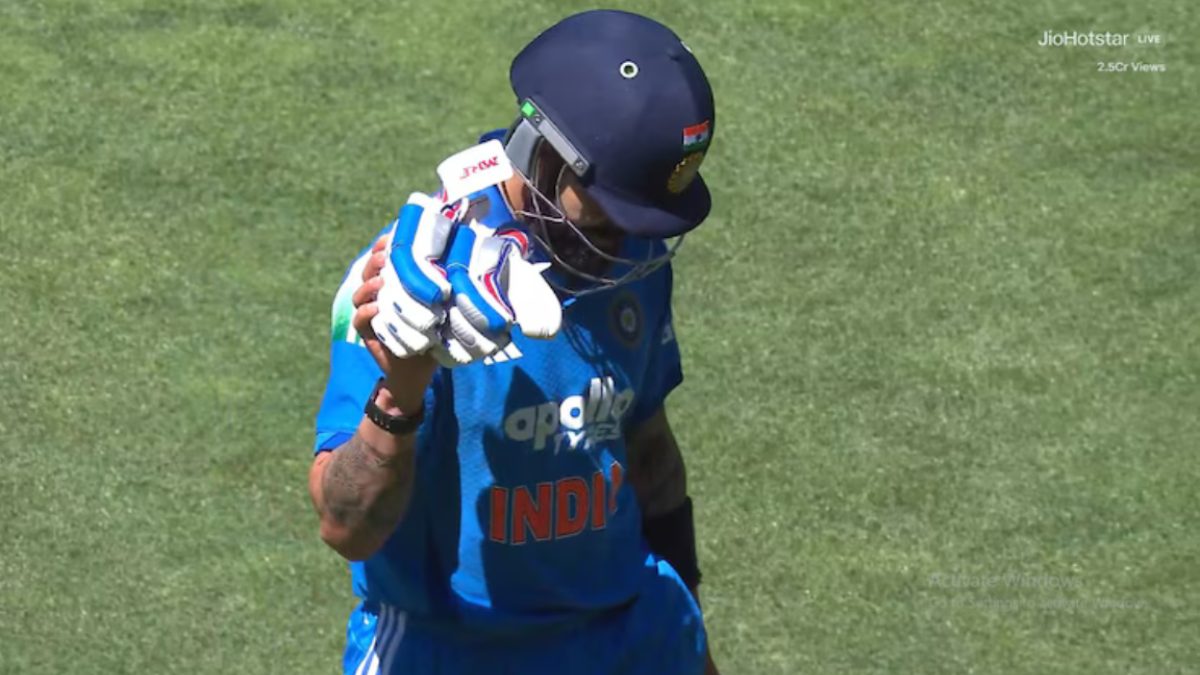 Virat Kohli’s demeanour on Friday dropped little hint that he is a man who is set to bow out of international cricket. Image: JioHotstar Virat Kohli’s demeanour on Friday dropped little hint that he is a man who is set to bow out of international cricket. Image: JioHotstar