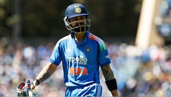 This is the first time Virat Kohli has been dismissed for duck in successive innings in ODIs. Image: AP