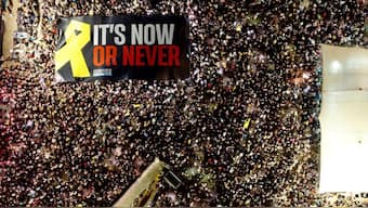 Tens of Thousands of people took to the street of Israel demanding release of hostages from Gaza. X