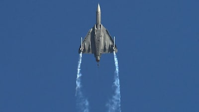The Indian Air Force's LCA Tejas performs an aerobatic display in Bengaluru, India. File image/Reuters