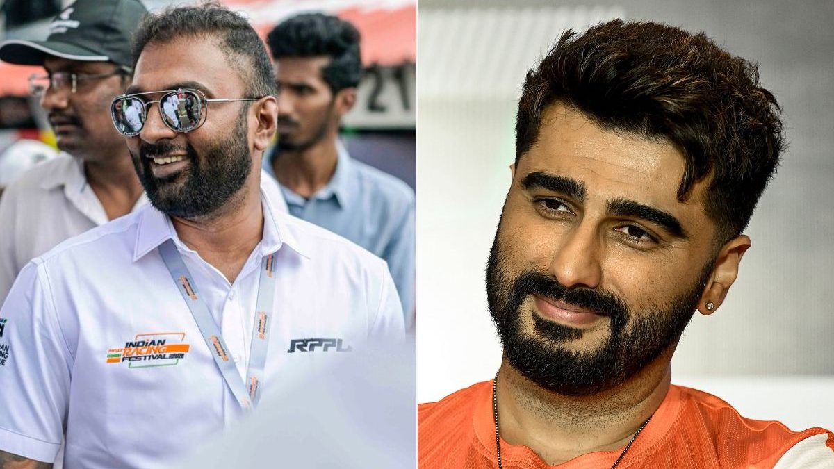 Akhilesh Reddy and Arjun Kapoor share their experiences of being associated with racing in India. Image: IRL/AFP Akhilesh Reddy and Arjun Kapoor share their experiences of being associated with racing in India. Image: IRL/AFP