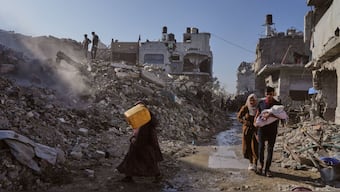 The stabilisation force will coordinate with a US-led Civil-Military Coordination Centre (CMCC) based in Kiryat Gat, southern Israel. (AP)