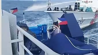 On October 12, Manila's coast guard alleged that a Chinese vessel deliberately rammed a Philippine government ship anchored near an island in the South China Sea, while China maintained that the Philippines is "fully responsible" for the incident. (Photo: AFP)