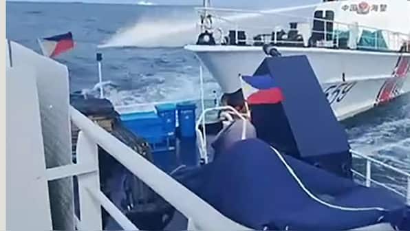 Philippine coast guard alleges Chinese ship rammed vessel in disputed waters, Beijing says Manila ‘fully responsible’