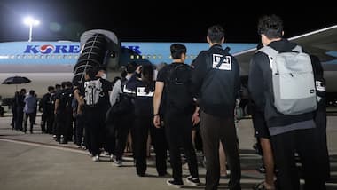 South Korea arrests 64 nationals repatriated from Cambodia over online fraud operations