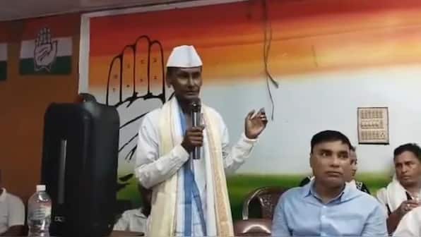Why was the Bangladesh national anthem sung at a Congress event in Assam?