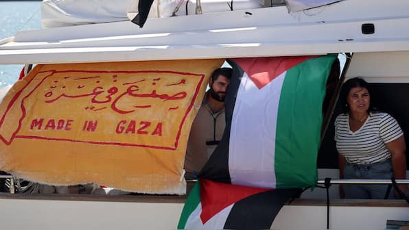 Last boat of the 42 flotilla carrying aid for Gaza intercepted by Israeli forces