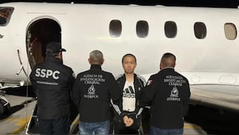 Authorities arrest Zhi Dong Zhang. Seretary Omar Harfuch of Mexico's Security and Citizen Protection