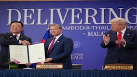 Trump oversees signing of Thailand-Cambodia ceasefire deal as he begins his Asia tour