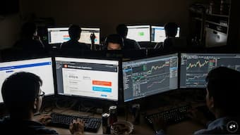 AI-generated representational image of cybercriminals. 