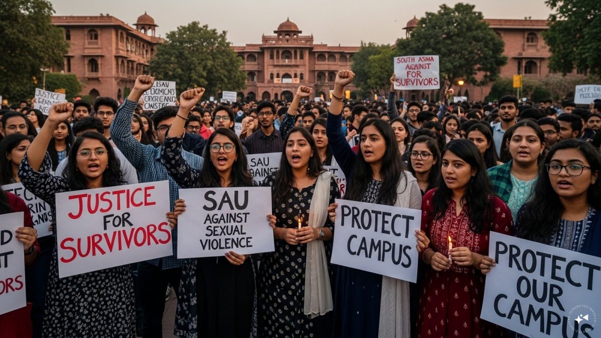 South Asian University students allege sexual assault by four on campus, triggers protests South Asian University students allege sexual assault by four on campus, triggers protests