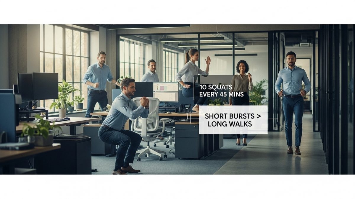 Doctor says short squat breaks beat long walks for better health Doctor says short squat breaks beat long walks for better health