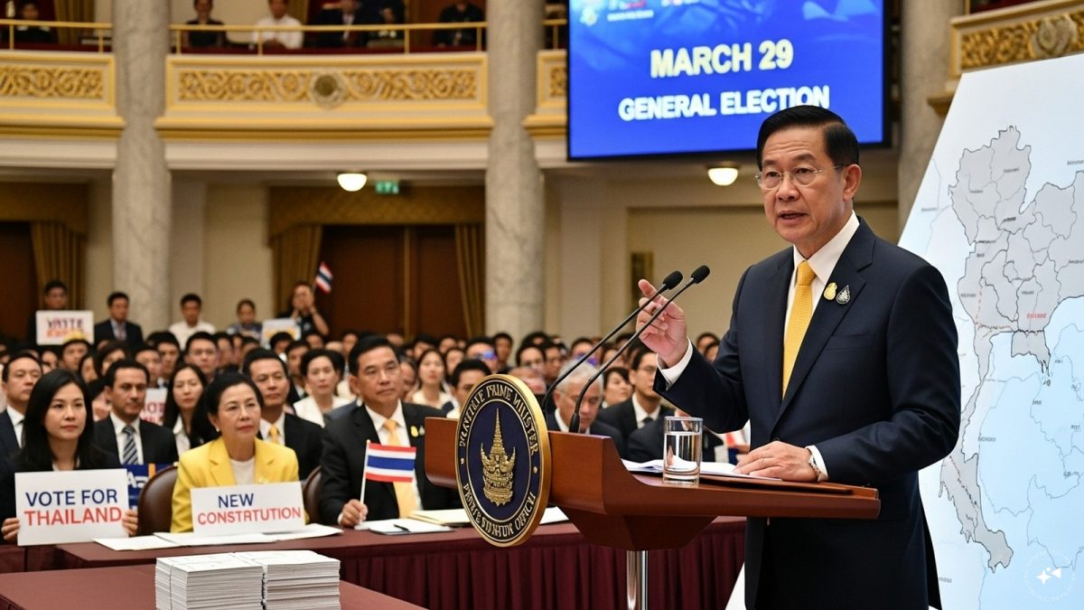 Thailand may head to the polls on March 29 as Prime Minister Anutin and the Election Commission agree on a likely election timeline. Thailand may head to the polls on March 29 as Prime Minister Anutin and the Election Commission agree on a likely election timeline.