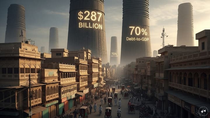 Pakistan’s public debt climbs to $287 billion, debt-to-GDP ratio rises to 70% Pakistan’s public debt climbs to $287 billion, debt-to-GDP ratio rises to 70%
