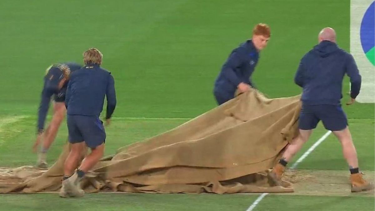 Australia vs India LIVE Score 1st T20I: Covers removed from squares after rain stops play in Canberra Australia vs India LIVE Score 1st T20I: Covers removed from squares after rain stops play in Canberra