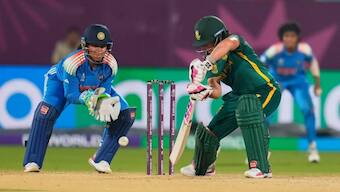 South Africa defeated India by 3 wickets in Women's World Cup 2025. Image: AP