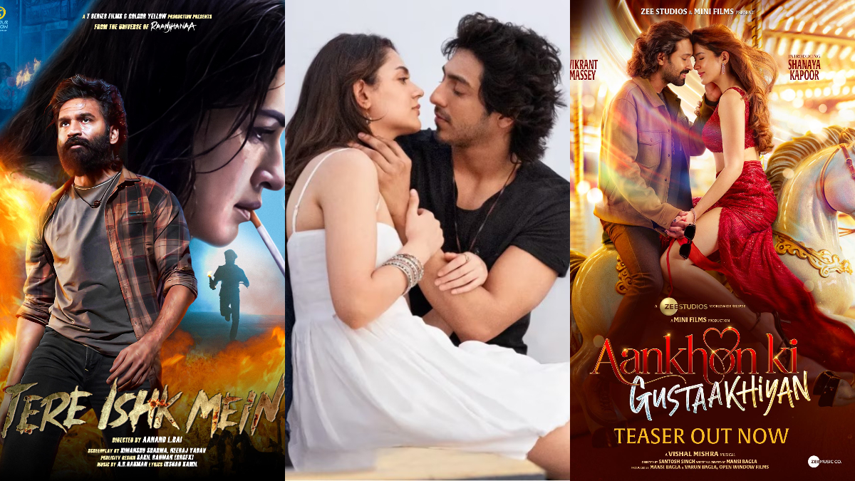 Tere Ishk Mein, Saiyaara, Aankhon Ki Gustaakhiyan: How romance is back on Bollywood celluloid Tere Ishk Mein, Saiyaara, Aankhon Ki Gustaakhiyan: How romance is back on Bollywood celluloid