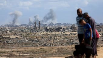 Two years after the October 7 attack, Gaza lies in ruins. Entire neighbourhoods have been flattened, and the humanitarian crisis continues. File image/Reuters