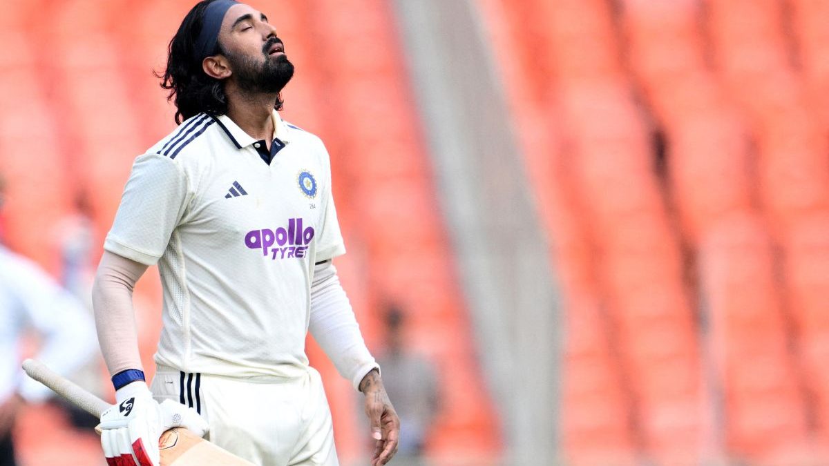 KL Rahul scored his 11th Test century in Ahmedabad. Image: AFP KL Rahul scored his 11th Test century in Ahmedabad. Image: AFP