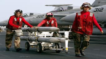 The US has approved the sale of the AIM-120 AMRAAM air-to-air intercept missiles to Pakistan. File image/Reuters