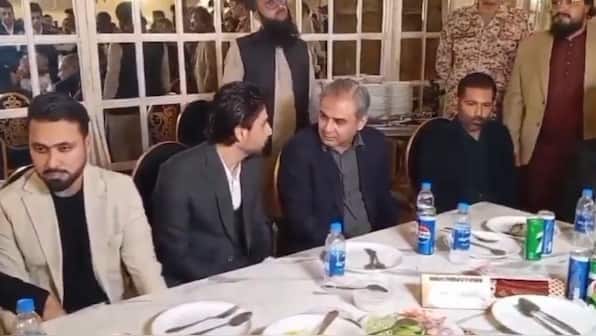 Mohsin Naqvi ignores question on Asia Cup trophy at Pakistan player's wedding reception; video goes viral