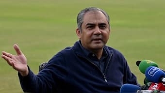 Mohsin Naqvi says if the Indian team truly wants the trophy, they must collect it from him. Image: AFP 