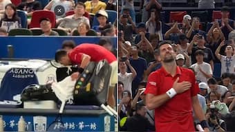 Novak Djokovic reached the quarterfinals of Shanghai Masters after battling pain and extreme heat. Image: X