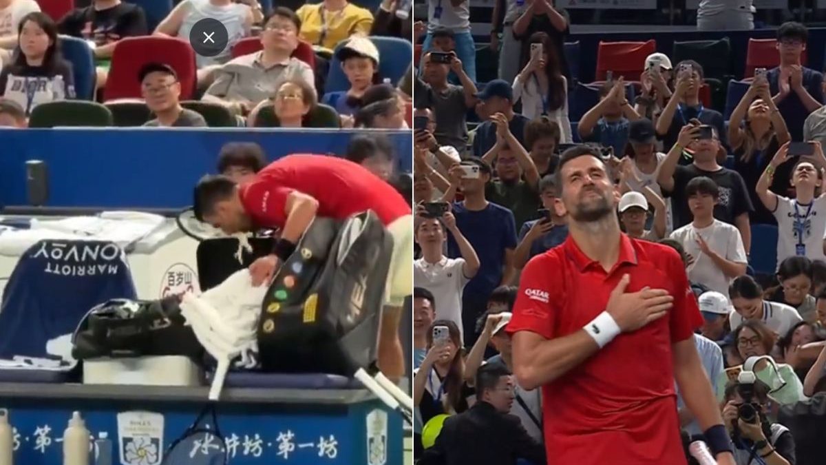 Novak Djokovic reached the quarterfinals of Shanghai Masters after battling pain and extreme heat. Image: X Novak Djokovic reached the quarterfinals of Shanghai Masters after battling pain and extreme heat. Image: X