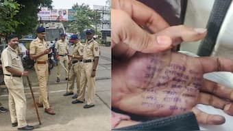 In her suicide letter, the doctor revealed pressur from police and political leaders to issue false medical certificates. She also alleged that she was raped several times by a police officer and harassed by her landlord, in a note written on her palm. Image courtesy: News18
