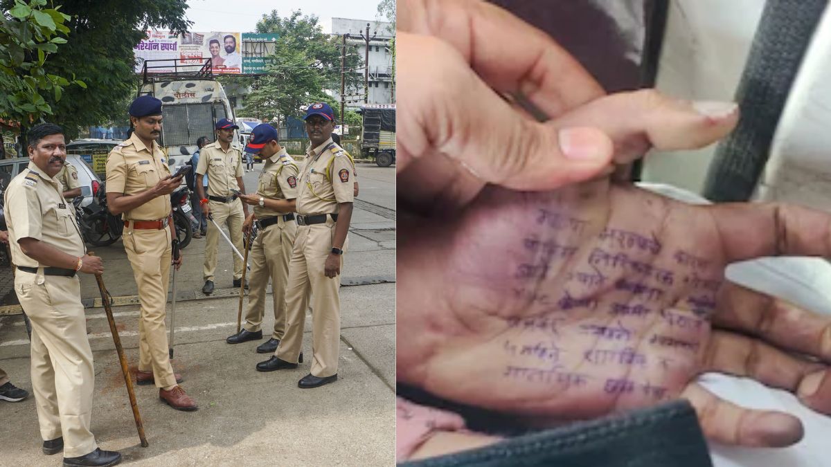 In her suicide letter, the doctor revealed pressur from police and political leaders to issue false medical certificates. She also alleged that she was raped several times by a police officer and harassed by her landlord, in a note written on her palm. Image courtesy: News18 In her suicide letter, the doctor revealed pressur from police and political leaders to issue false medical certificates. She also alleged that she was raped several times by a police officer and harassed by her landlord, in a note written on her palm. Image courtesy: News18