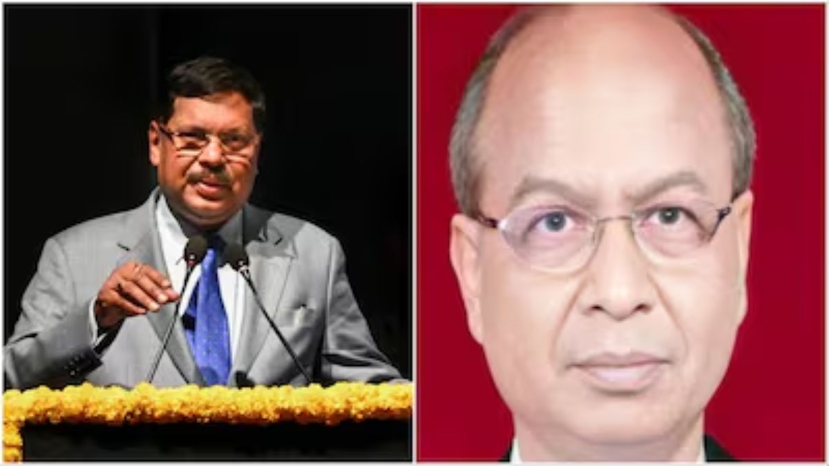 Rakesh Kishore (right), maintained he was “ready to face jail” after he allegedly hurled a shoe at Chief Justice of India BR Gavai during a hearing in Supreme Court. Image courtesy: News18 Rakesh Kishore (right), maintained he was “ready to face jail” after he allegedly hurled a shoe at Chief Justice of India BR Gavai during a hearing in Supreme Court. Image courtesy: News18