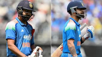 Rohit Sharma and Virat Kohli got out cheaply upon their return to international cricket. Image: AFP