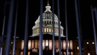 The US Capitol, hours before a partial government shutdown is set to take effect, in Washington, DC. File- Reuters