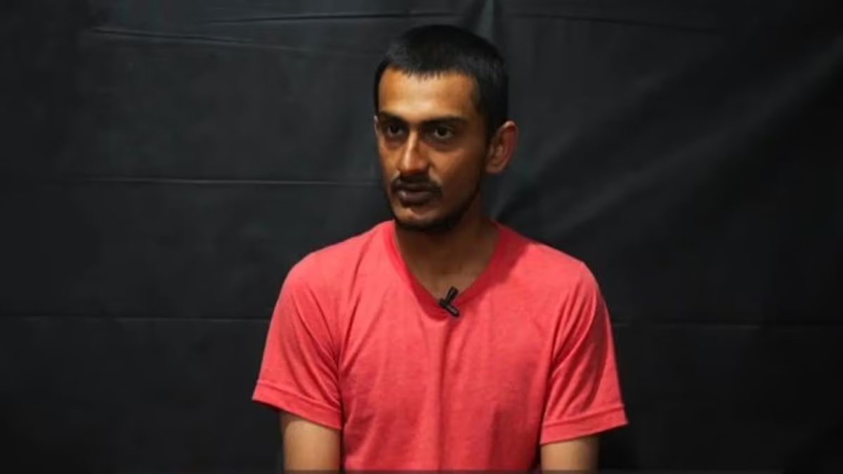 Ukrainian army has released a video claiming that an Indian, identified as Majoti Sahil Mohamed Hussein, a student from Gujarat's Morbi, surrendered to them after fighting for the Russian army at the frontlines. Image Courtesy: Telegram Ukrainian army has released a video claiming that an Indian, identified as Majoti Sahil Mohamed Hussein, a student from Gujarat's Morbi, surrendered to them after fighting for the Russian army at the frontlines. Image Courtesy: Telegram