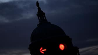A view of the US Capitol on the first day of the government shutdown on October 1 in Washington, DC. The US government began shutting down after midnight on October 1 as lawmakers and President Donald Trump failed to break a budget impasse. AFP