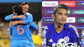 Asia Cup row sparks tension as a Pakistan reporter is blocked from questioning India camp before World Cup match. Images: PTI/ICC