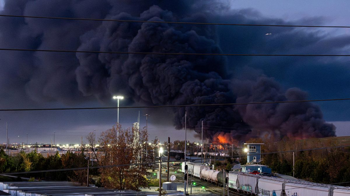 Smoke rises from the wreackage of a UPS MD-11 cargo jet after it crashed on departure from Louisville Muhammad Ali International Airport in Louisville, Kentucky, U.S. November 4, 2025. USA Today Network via REUTERS Smoke rises from the wreackage of a UPS MD-11 cargo jet after it crashed on departure from Louisville Muhammad Ali International Airport in Louisville, Kentucky, U.S. November 4, 2025. USA Today Network via REUTERS