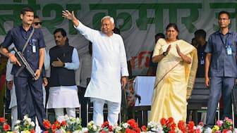 Bihar Chief Minister and Janata Dal (United) chief Nitish Kumar during a public rally ahead of the state Assembly polls, at Bhavani pur, in Purnia district of Bihar. PTI File