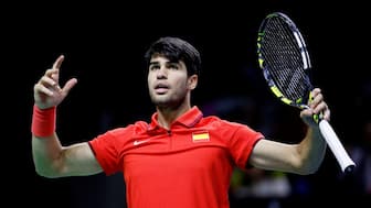 Carlos Alcaraz has withdrawn from the David Cup due to an injury. Image: AFP