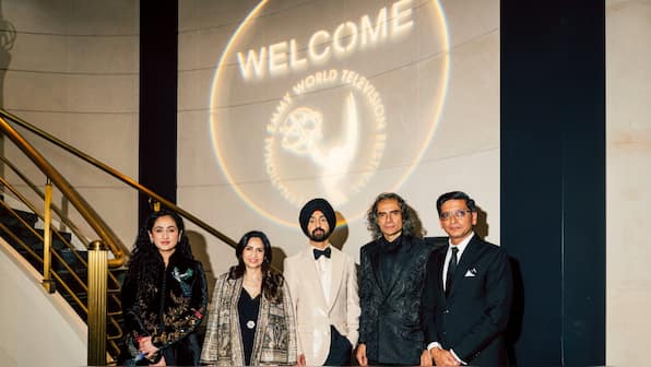 Diljit Dosanjh and Imtiaz Ali arrive at the International Emmy Awards 2025 as Netflix's 'Amar Singh Chamkila' shines at the festival