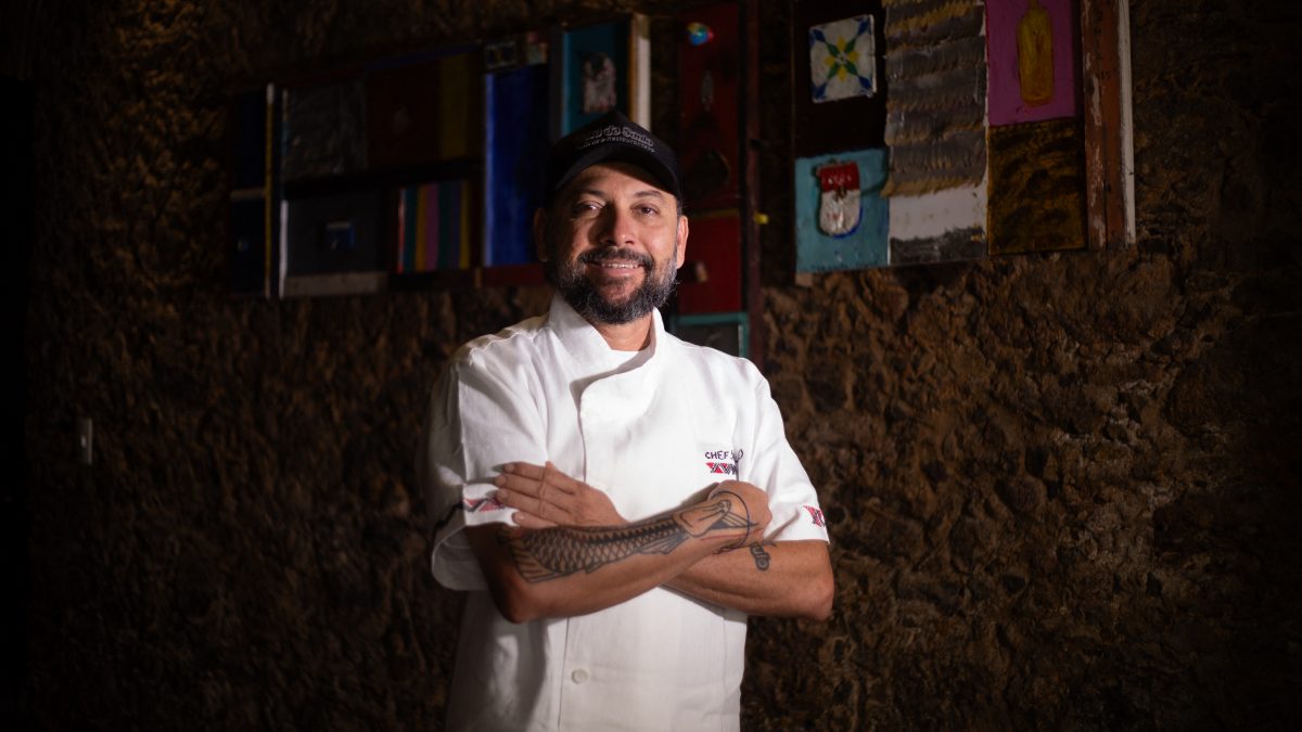Chef Saulo Jennings poses at his restaurant Casa do Saulo Quinta de Pedras in Belem, Para state, Brazil. AFP Chef Saulo Jennings poses at his restaurant Casa do Saulo Quinta de Pedras in Belem, Para state, Brazil. AFP