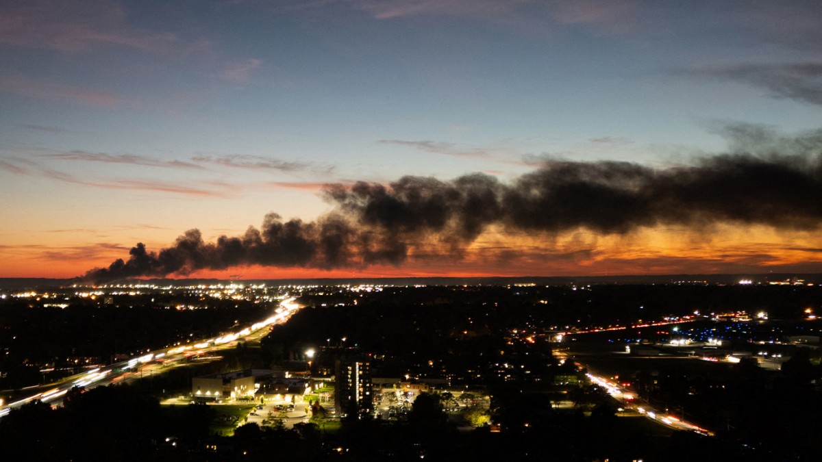 Smoke rises from the site of a UPS cargo plane crash near the UPS Worldport at Louisville Muhammad Ali International Airport in Louisville, Kentucky, on November 4, 2025. AFP Smoke rises from the site of a UPS cargo plane crash near the UPS Worldport at Louisville Muhammad Ali International Airport in Louisville, Kentucky, on November 4, 2025. AFP