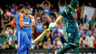 Axar Patel was the Player of the Match with his crucial 21 not out and two wickets with the ball. AFP