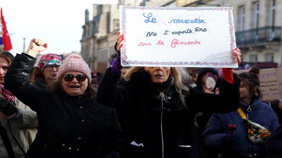 Thousands march in France, demanding action on violence against women in the country Thousands march in France, demanding action on violence against women in the country
