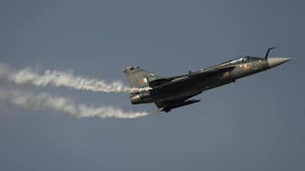India marked a major presence at the Dubai Air Show 2025 with Tejas fighter jets taking the Dubai skies by storm. In this image, an Indian Air Force Hindustan Aeronautics Limited (HAL) Tejas performs in Dubai during the second day of the event. AP